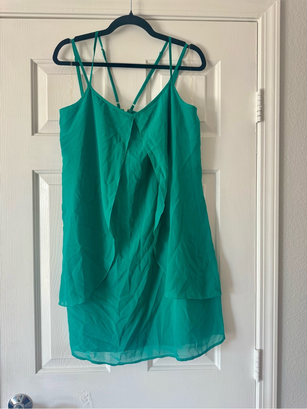 Maurices Teal Double-Layer Chiffon Dress. NWT Size XL